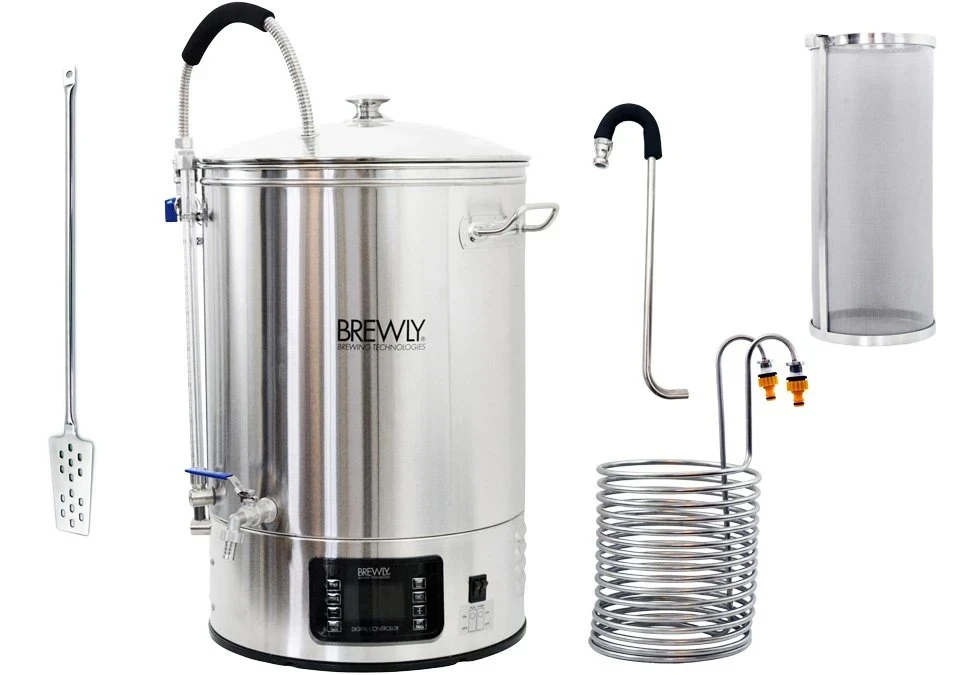 Brewly 40L Brewery with Chiller, Hop Spider, Paddle & Whirlpool (DEMO EX)