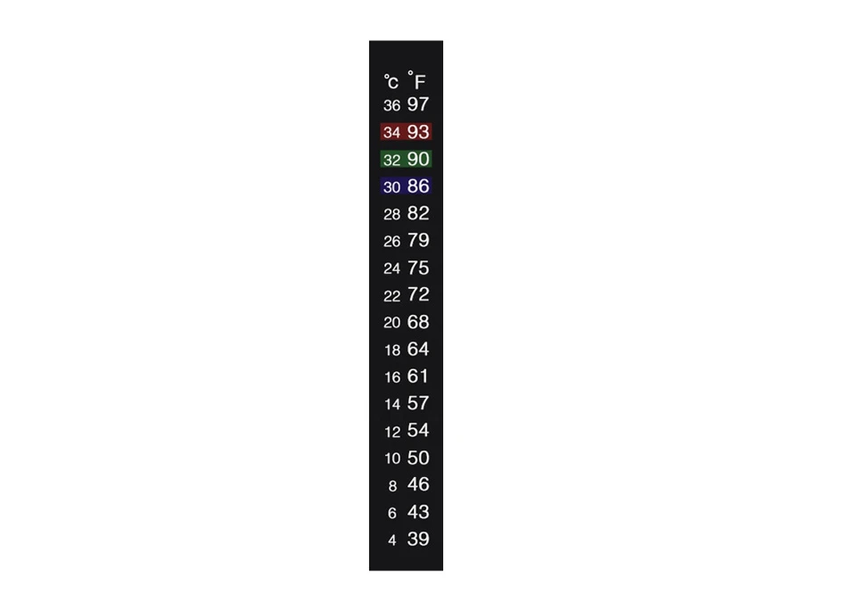 Thermometer LCD Dual Scale 4-36C 39-97F