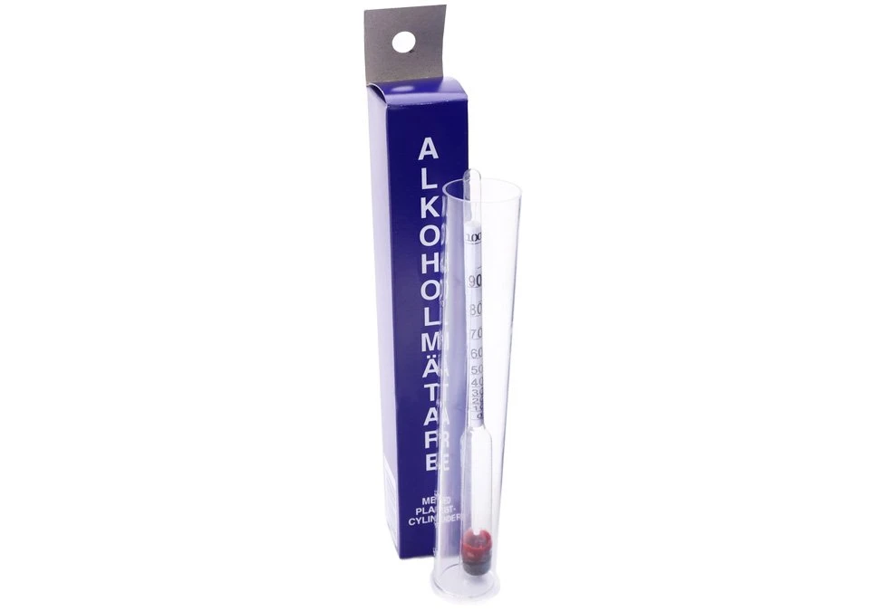 Hydrometer Alcohol Blue with plastic cylinder